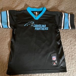 NWOT Carolina Panthers jersey top  - size 5/6 (small)